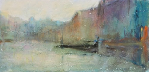Canal Grande, 2003 — Olio su tela, 60×30 cm. Dipinto di Christian Nardi.