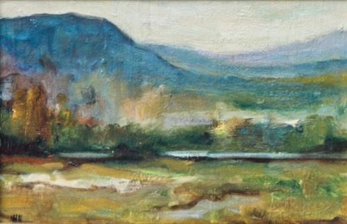 In Romagna, 2010 — Olio su tavola, 30×20 cm. Dipinto di Christian Nardi.