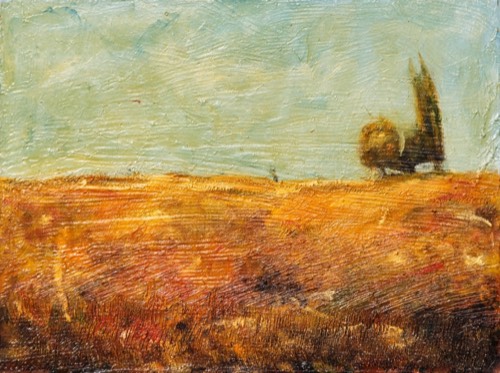 L’aquilone rosso, 2008 — Olio su tela, 60×45 cm. Dipinto di Christian Nardi.