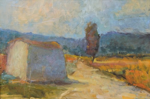 Meriggio, 2011 — Olio su tavola, 48×32 cm. Dipinto di Christian Nardi.
